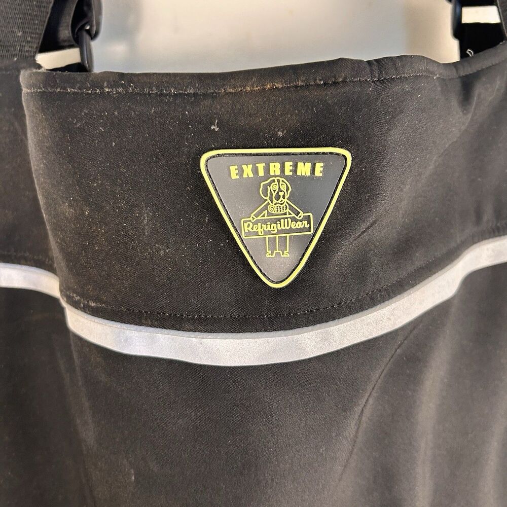 RefrigiWear 0795R Insulated Freezer Bib Overalls Black Size 5XL Cold Weather - Picture 9 of 14